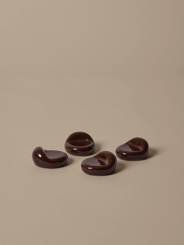 ferm LIVING Nube Planter Feet – Set of 4 – Carob Brown