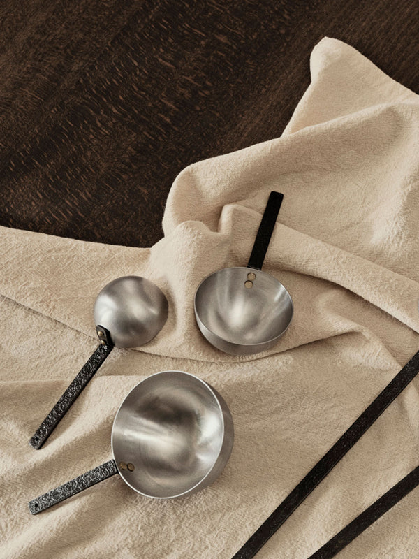 ferm LIVING Obra Measuring Spoons – Set of 3 – Stainless Steel