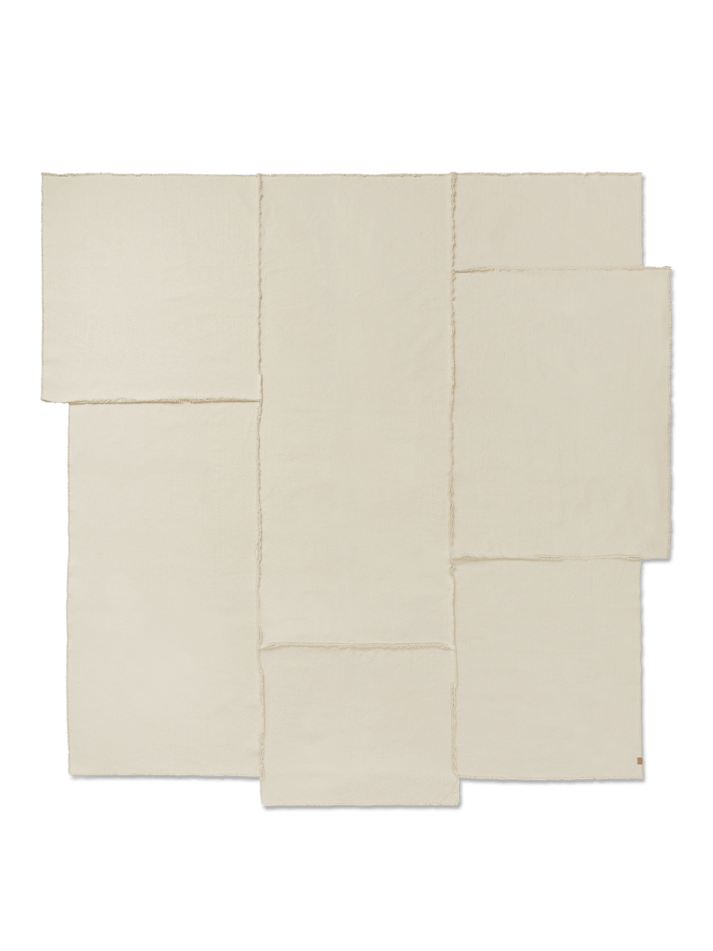 ferm LIVING Offset Bedspread – Off-white