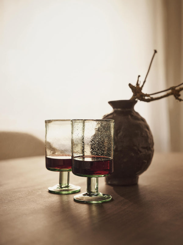 ferm LIVING Oli Wine Glass – Recycled Clear