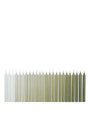 ferm LIVING Ombre Candles – Set of 24 – Khaki