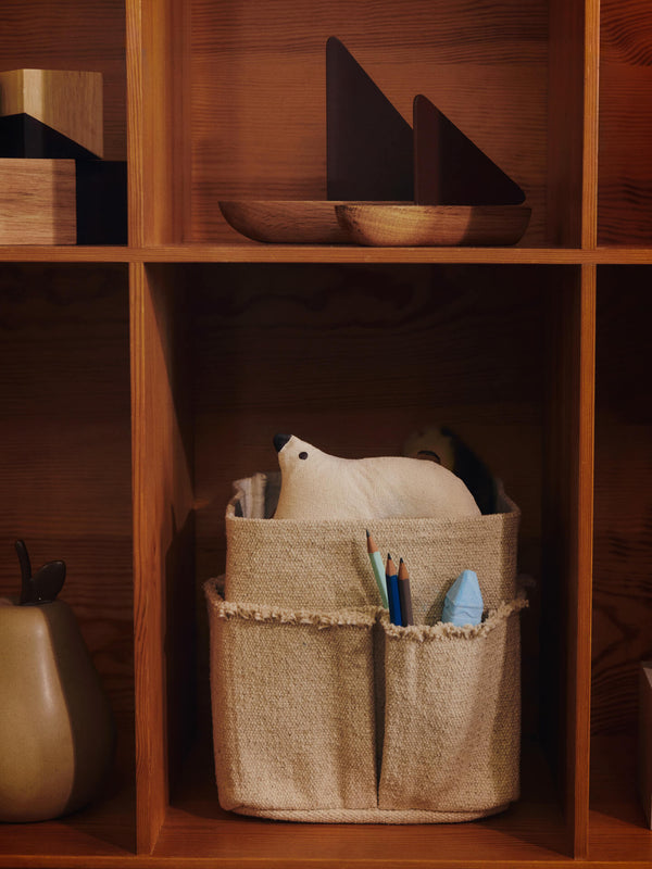 ferm LIVING Opty Boat – Set of 2 – Dark Pecan / Oak