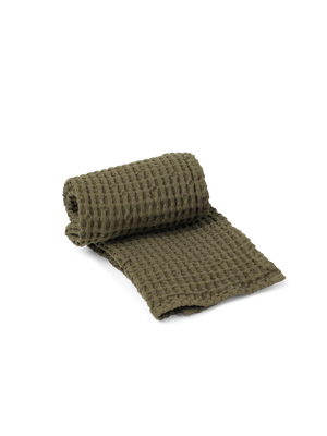 ferm LIVING Organic Hand Towel – Olive