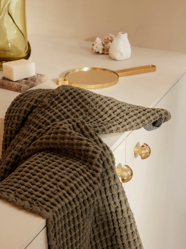 ferm LIVING Organic Hand Towel – Olive