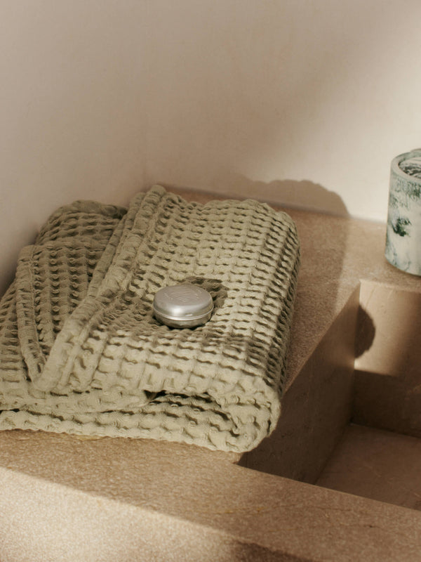 ferm LIVING Organic Hand Towel – Light Celedon