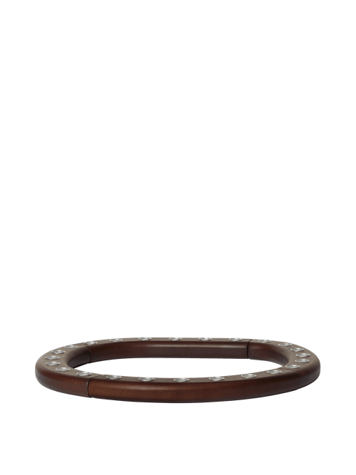 ferm LIVING Ori Candle Holder – Dark Stained