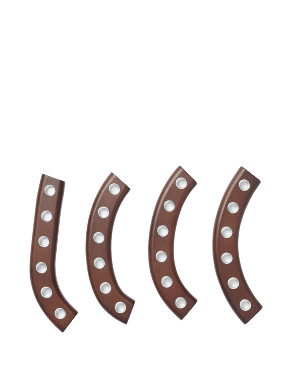 ferm LIVING Ori Candle Holder – Dark Stained