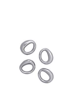 ferm LIVING Orrith Napkin Rings – Set of 4 – Silver