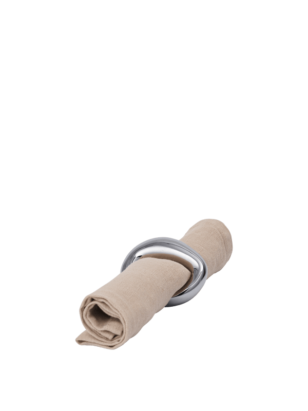ferm LIVING Orrith Napkin Rings – Set of 4 – Silver