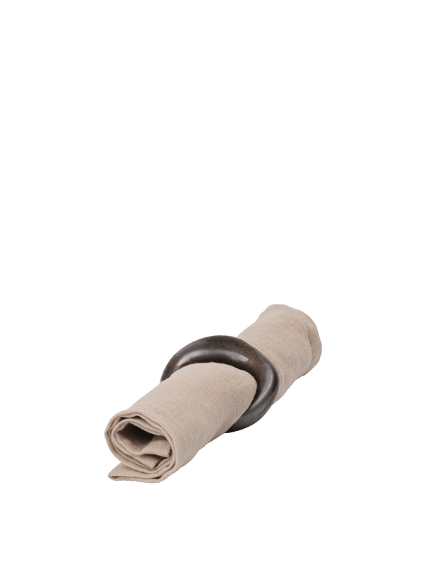 ferm LIVING Orrith Napkin Rings – Set of 4 – Rustic Bronze