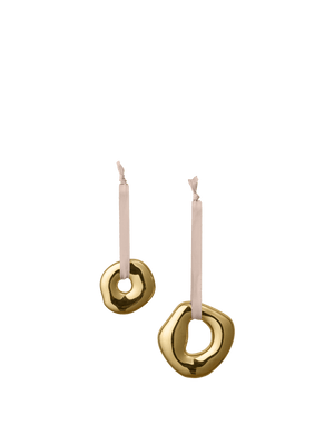 ferm LIVING Orrith Ornaments – Set of 2 – Brass Finish
