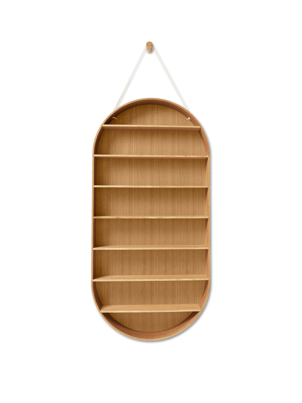 ferm LIVING Oval Dorm Shelf – Oiled Oak