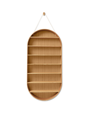 ferm LIVING Oval Dorm Shelf – Oiled Oak