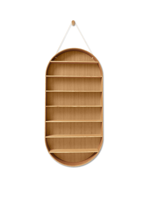 ferm LIVING Oval Dorm Shelf – Oiled Oak