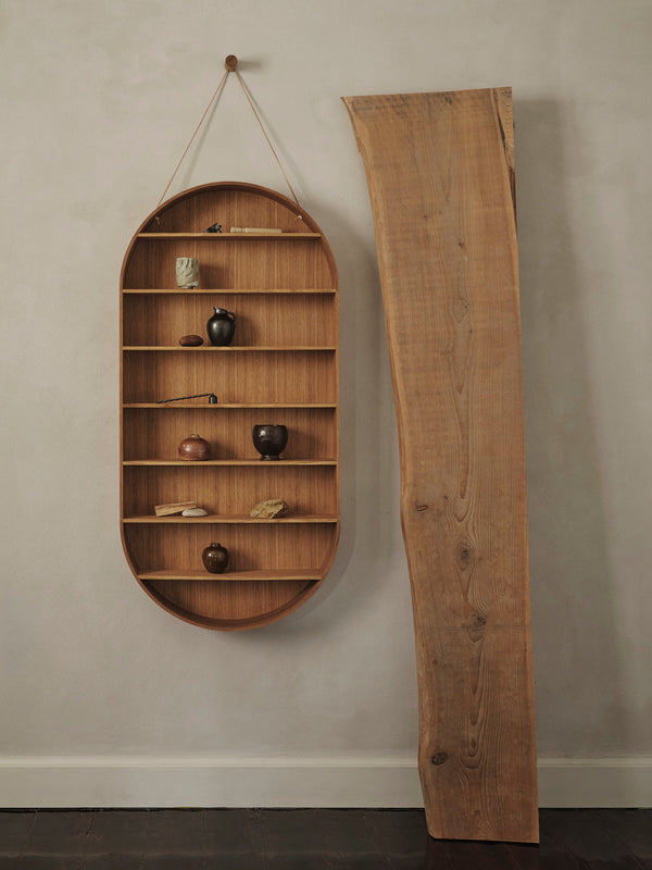 ferm LIVING Oval Dorm Shelf – Oiled Oak