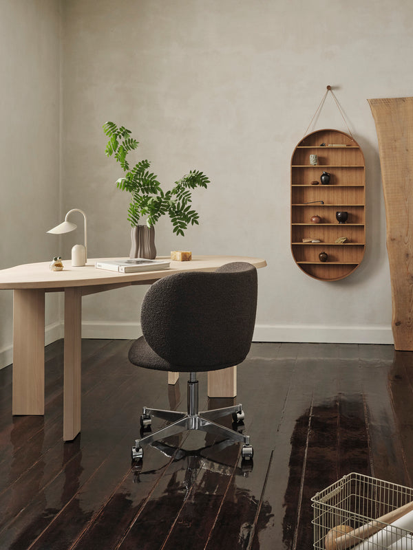 ferm LIVING Oval Dorm Shelf – Oiled Oak