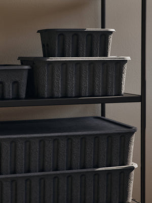 ferm LIVING Paper Pulp Box Extra Large – Charcoal