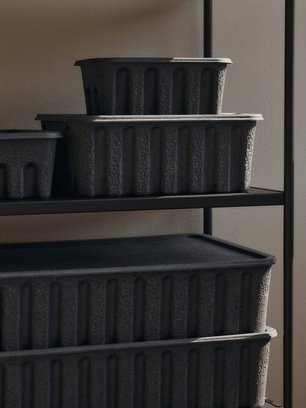 ferm LIVING Paper Pulp Box Extra Large – Charcoal