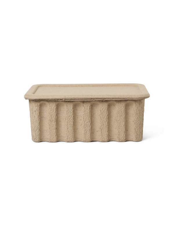 ferm LIVING Paper Pulp Box Large – Set of 2 – Brown