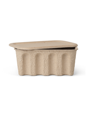 ferm LIVING Paper Pulp Box Small – Set of 2 – Brown