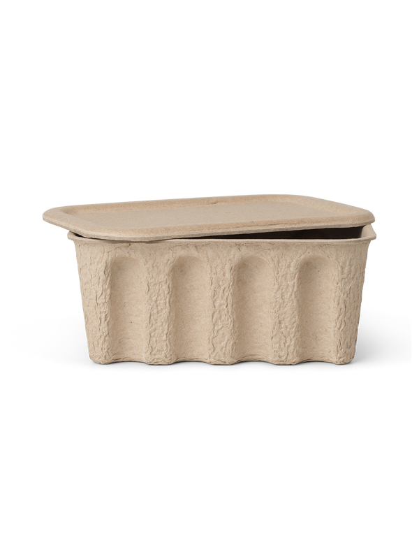 ferm LIVING Paper Pulp Box Small – Set of 2 – Brown
