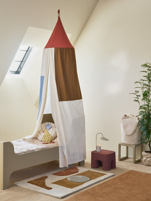 ferm LIVING Peacock Cushion – Silver Fern / Undyed