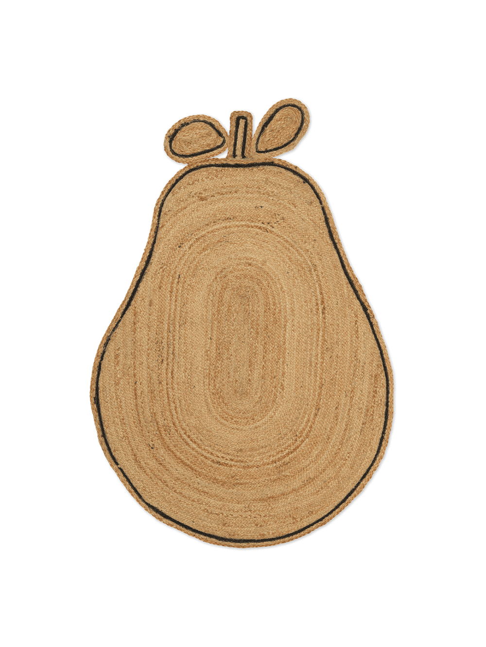ferm LIVING Pear Braided Jute Rug – Natural