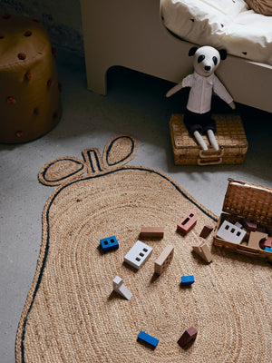 ferm LIVING Pear Braided Jute Rug – Natural