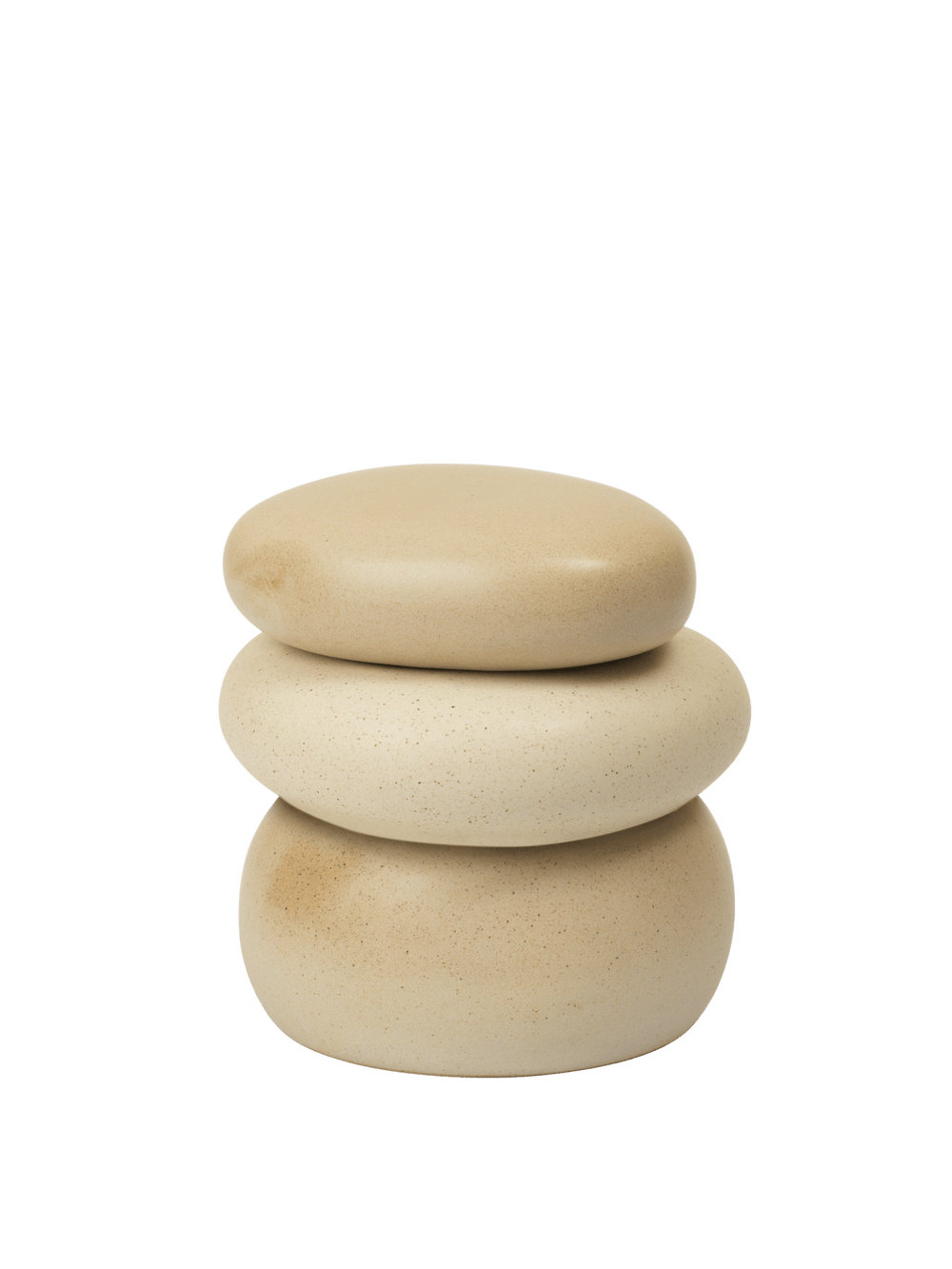 ferm LIVING Pebble Box Large – Sand / Cream