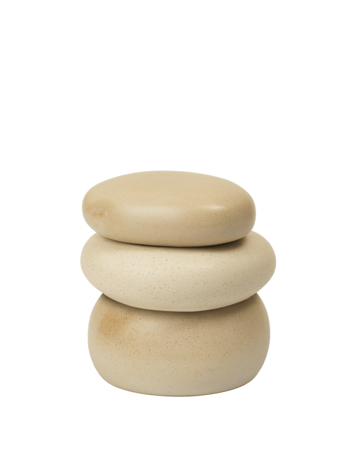 ferm LIVING Pebble Box Large – Sand / Cream
