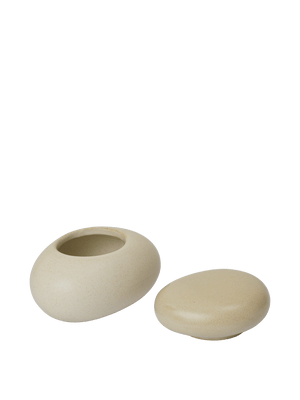 ferm LIVING Pebble Box Small – Sand / Cream