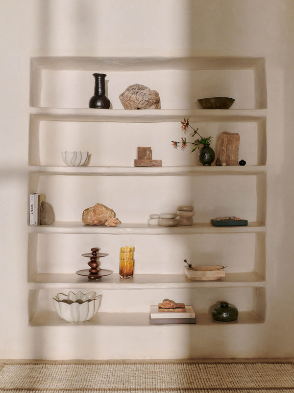 ferm LIVING Pebble Dessert Stand – Dark Brown