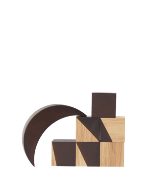ferm LIVING Phase Building Blocks – Natural / Dark Stained