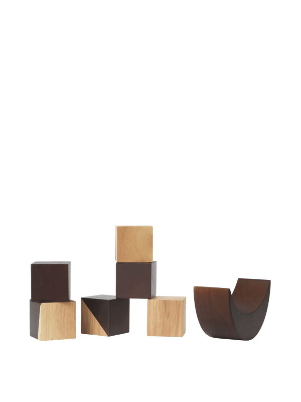 ferm LIVING Phase Building Blocks – Natural / Dark Stained