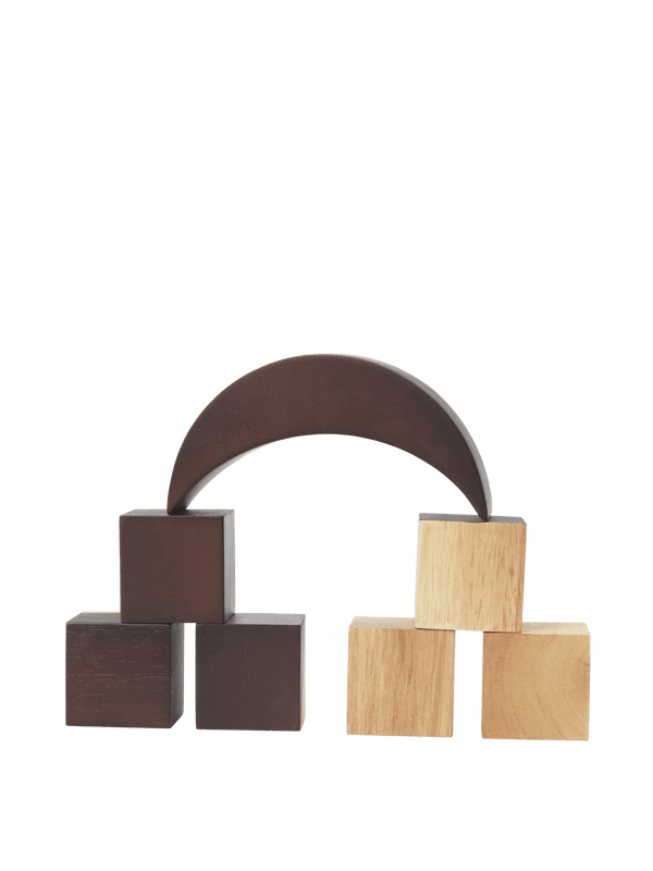 ferm LIVING Phase Building Blocks – Natural / Dark Stained