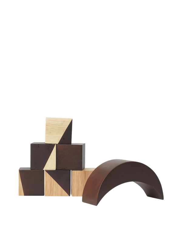 ferm LIVING Phase Building Blocks – Natural / Dark Stained