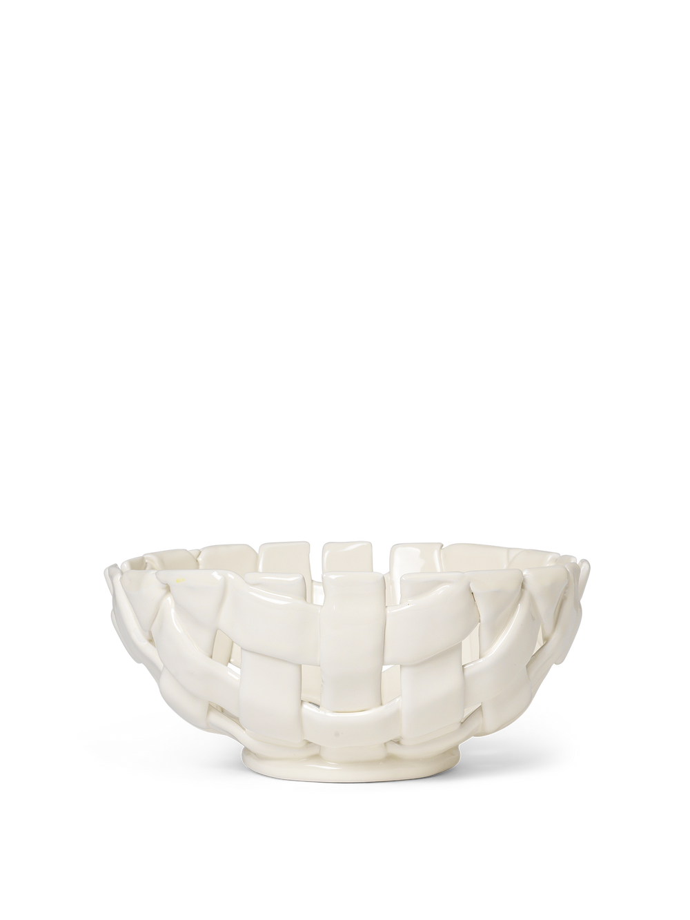 ferm LIVING Plait Bowl Ø24 cm – Off-white