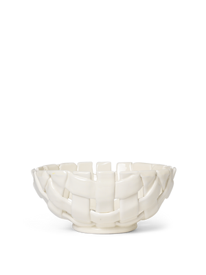 ferm LIVING Plait Bowl Ø24 cm – Off-white