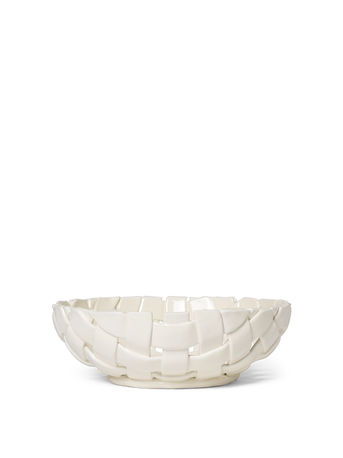 ferm LIVING Plait Bowl Ø30 cm – Off-white