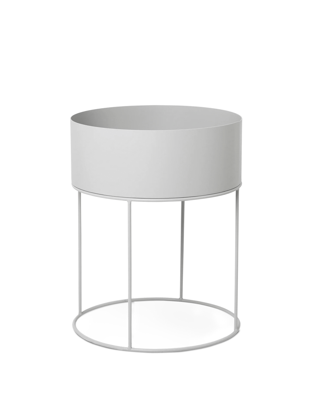 ferm LIVING Plant Box Round – Light Grey