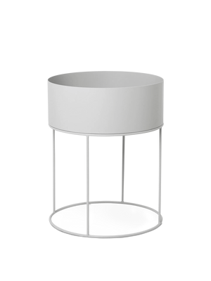 ferm LIVING Plant Box Round – Light Grey