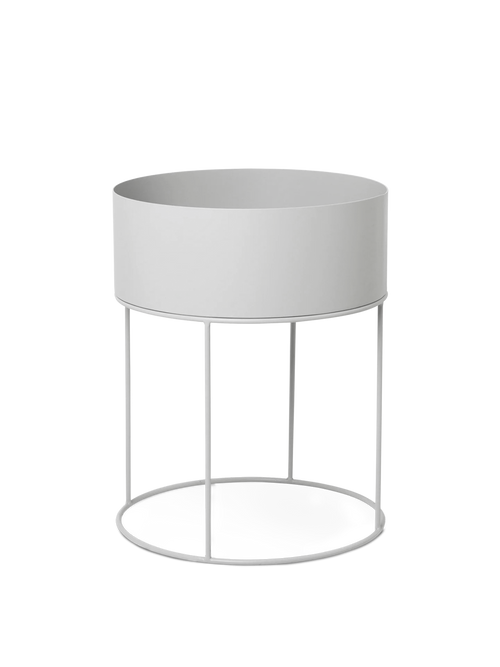 ferm LIVING Plant Box Round – Light Grey