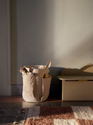 ferm LIVING Pocket Storage Bag – Off-white