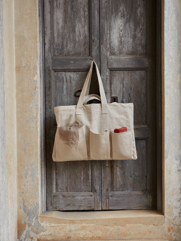 ferm LIVING Pocket Weekend Bag – Off-white