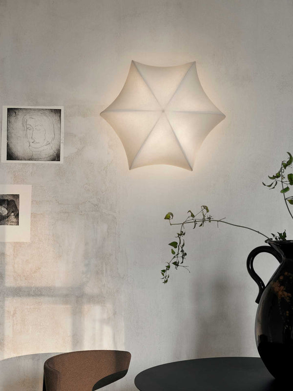 ferm LIVING Poem Ceiling/Wall Lamp Ø36 cm – White / Cashmere