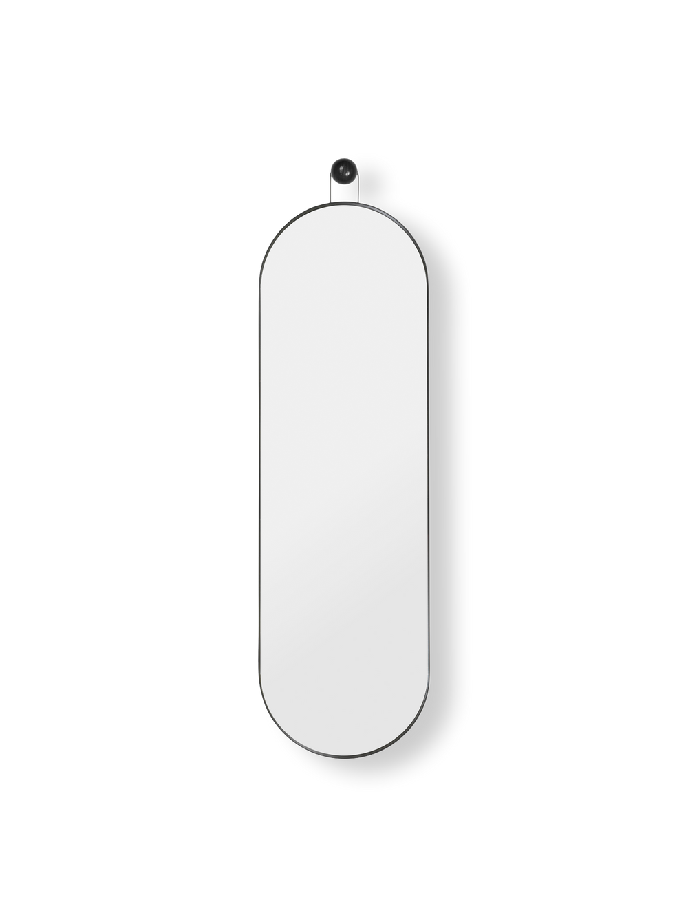 ferm LIVING Poise Oval Mirror – Black