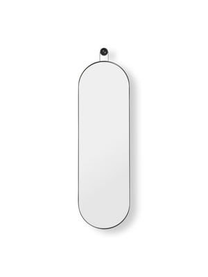 ferm LIVING Poise Oval Mirror – Black