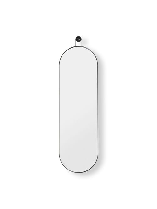 ferm LIVING Poise Oval Mirror – Black