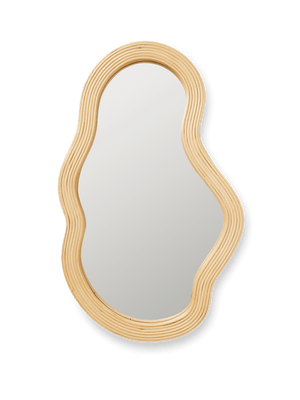 ferm LIVING Pond Mirror Medium – Rattan
