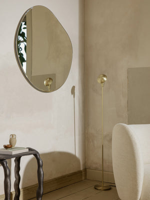 ferm LIVING Pond Mirror XL – Dark Chrome